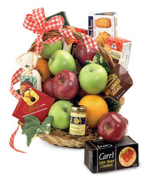 Deluxe Fruit and Gourmet Gift Basket
