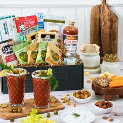 Mothers Day Gift Basket With Bloody Mary Mix and Gourmet Foods