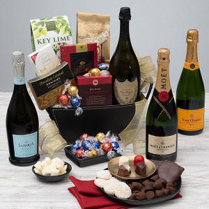 Champagne And Truffles Gift Basket small