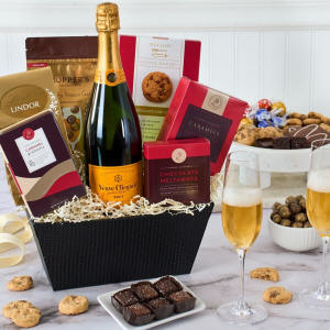 Champagne & Truffles Gift Basket Veuve