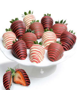 Red Chocolate Covered Strawberries (12)