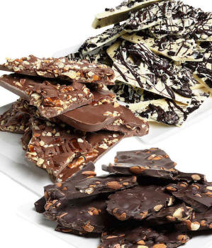 Chocolate bark gift basket