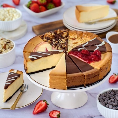 Thanksgiving large variety cheesecake for desert
