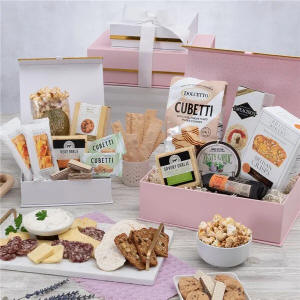 Pink Meat & Cheese Gift For Her