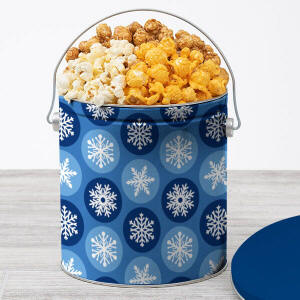 Snowflake Gourmet Popcorn Tin