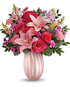 Teleflora's Rosy Swirls Bouquet Bouquet