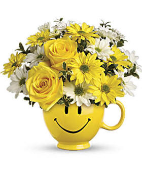 Teleflora's Be Happy Bouquet with Roses Bouquet