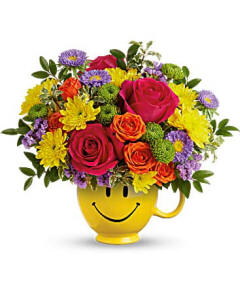 Teleflora's Choose Happy Bouquet Bouquet