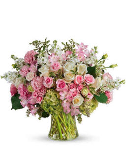 Premium mixed rose display for San Francisco flower delivery