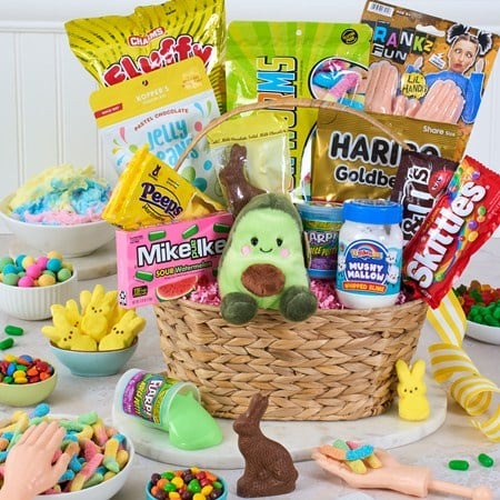 Ultimate Easter Gift Basket for kids with candy and toys