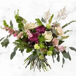 Prim and Poetic Flower Bouquet in a Vase