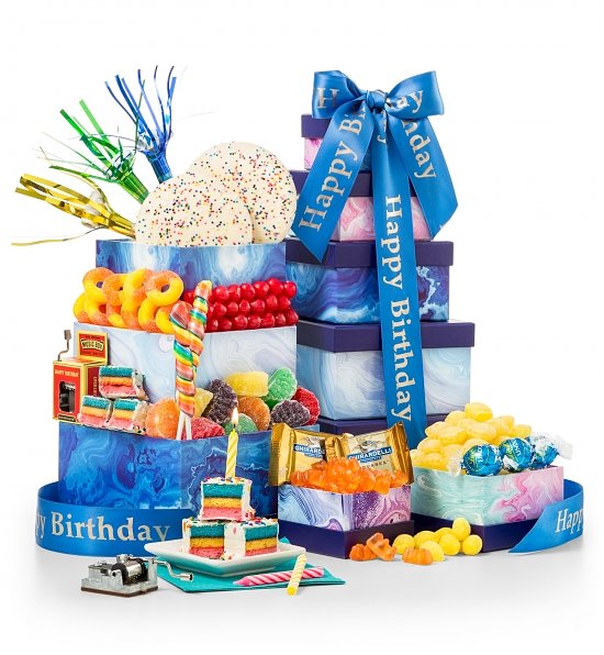 Birthday Gourmet Gift Tower $34.95