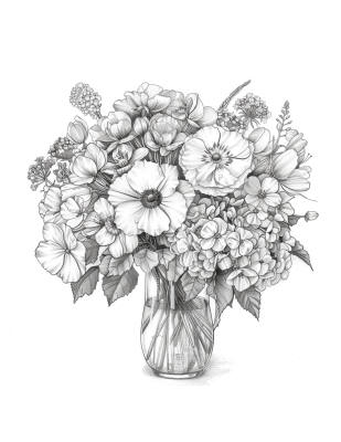 Flower Coloring Page #25
