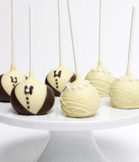 Bride & Groom Cake Pops
