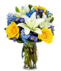 Bright Blue Bouquet