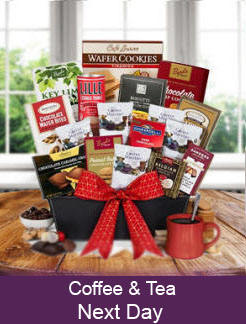 Coffee and Tea Gift Baskets Great Housewarming and Thank You Gifts