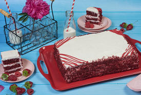  Colossal Red Velvet Happy Birthday Sheet Cake