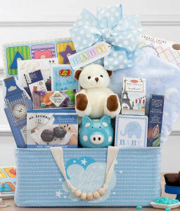 Cute Baby Boy Gift Basket
