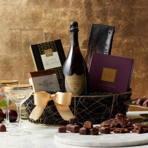 Dom Perignon Champagne Gift Basket $355.00