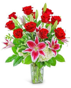 Enchanting Dozen red roses