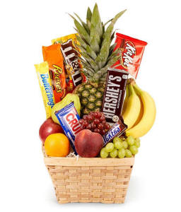 Fruit & Candy Gift Basket
