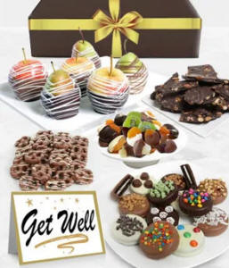 Get Well Belgian Chocolate Gift Basket