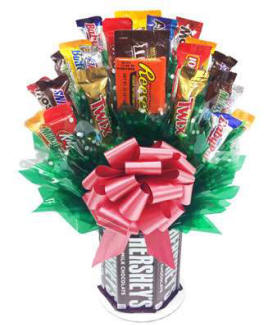 Large Candy Bouquet With A Variety Of Candy Bars - Next Day Delivery
