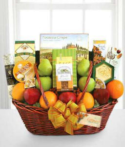 Fruit Cheese Gourmet Gift Basket