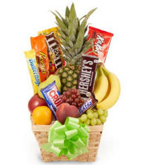 New Baby Fruit & Candy Gift Basket
