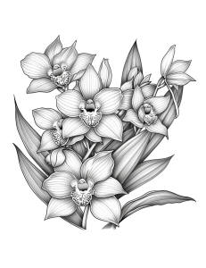 Daffodil Coloring Page #4 $2.99