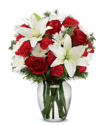 The perfect christmas flower bouquet