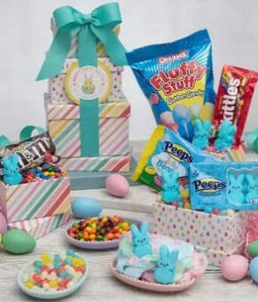Hoppin In Pastel Easter Gift Tower