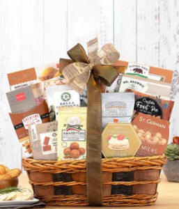 Premier Golden Gourmet Gift Basket