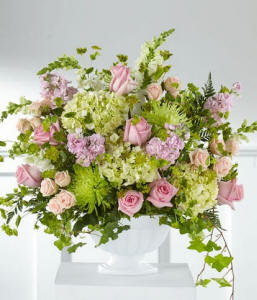 Radient embrace sympathy bouquet