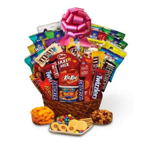 Valentines Day Chocolate Candy Basket