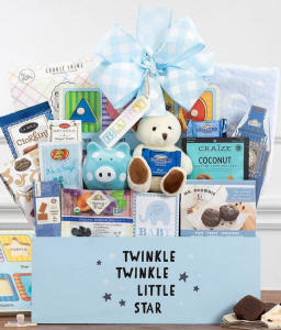 Sweetest Baby Gift Basket - Blue or Pink