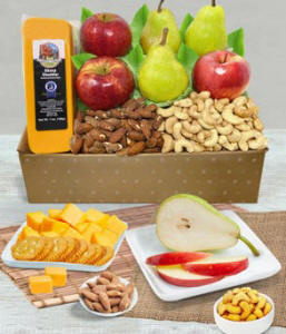 Thanksgiving Fruit, Cheese & Nut Gift