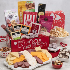 Valentines Day Meat & Cheese Gift Basket
