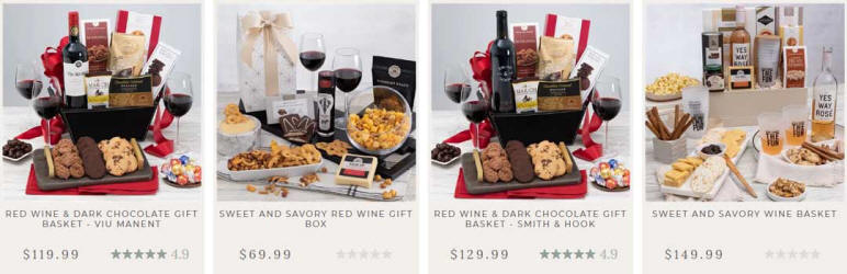 Wine and Cheese Gift Baskets - A perfect gift for wine lovers with premium red, white, and rose wines paired with gourmet cheeses, crackers, and nuts.