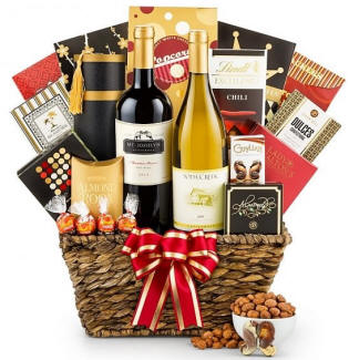 Wine Beer Champagne Gift Basket
